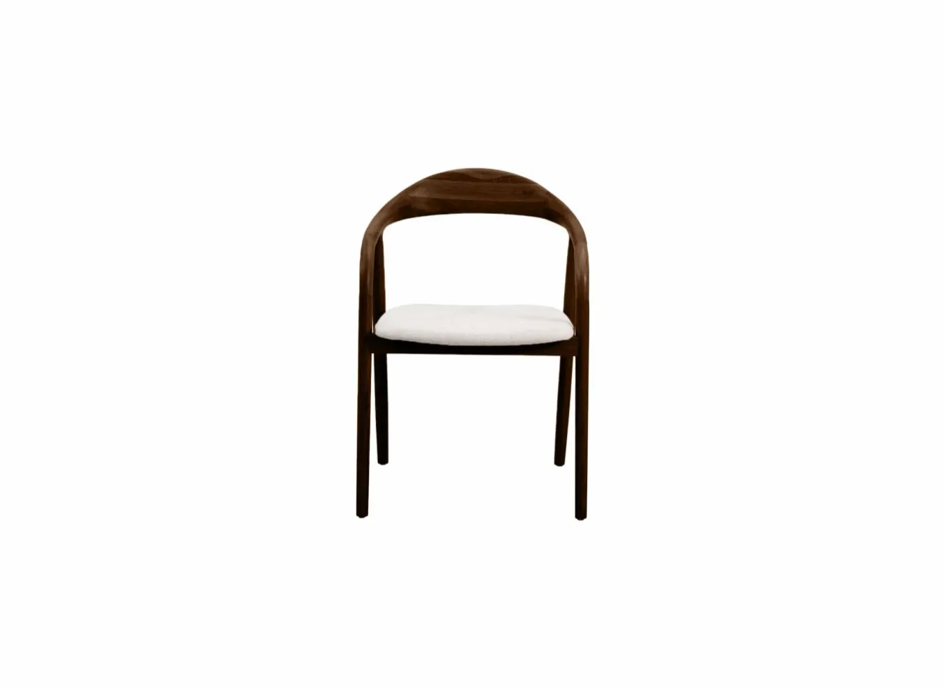 Eetkamerstoelen|Stoel Donna 56,5x53x79,4cm - beuk massief & polyestervezel - walnoot