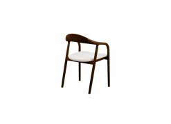 Eetkamerstoelen|Stoel Donna 56,5x53x79,4cm - beuk massief & polyestervezel - walnoot