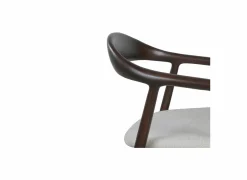 Eetkamerstoelen|Stoel Donna 56,5x53x79,4cm - beuk massief & polyestervezel - walnoot