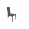 Perfecta Keukenstoelen|Eetkamerstoelen|Stoel Elyn  45x64x100cm - lederlook - taupe