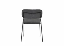 Stoel Epoca 46x54,5x85cm - stof - antraciet- Eetkamerstoelen