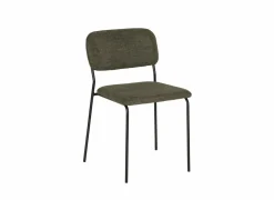 Stoel Epoca 46x59x79cm - stof - groen- Eetkamerstoelen