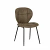 Eetkamerstoelen|Stoel Factory 50x57x84cm - stof - bruin