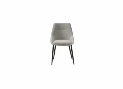 Eetkamerstoelen|Stoel Figo 50x47x87cm - stof - grijs