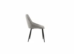 Eetkamerstoelen|Stoel Figo 50x47x87cm - stof - grijs
