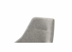 Eetkamerstoelen|Stoel Figo 50x47x87cm - stof - grijs