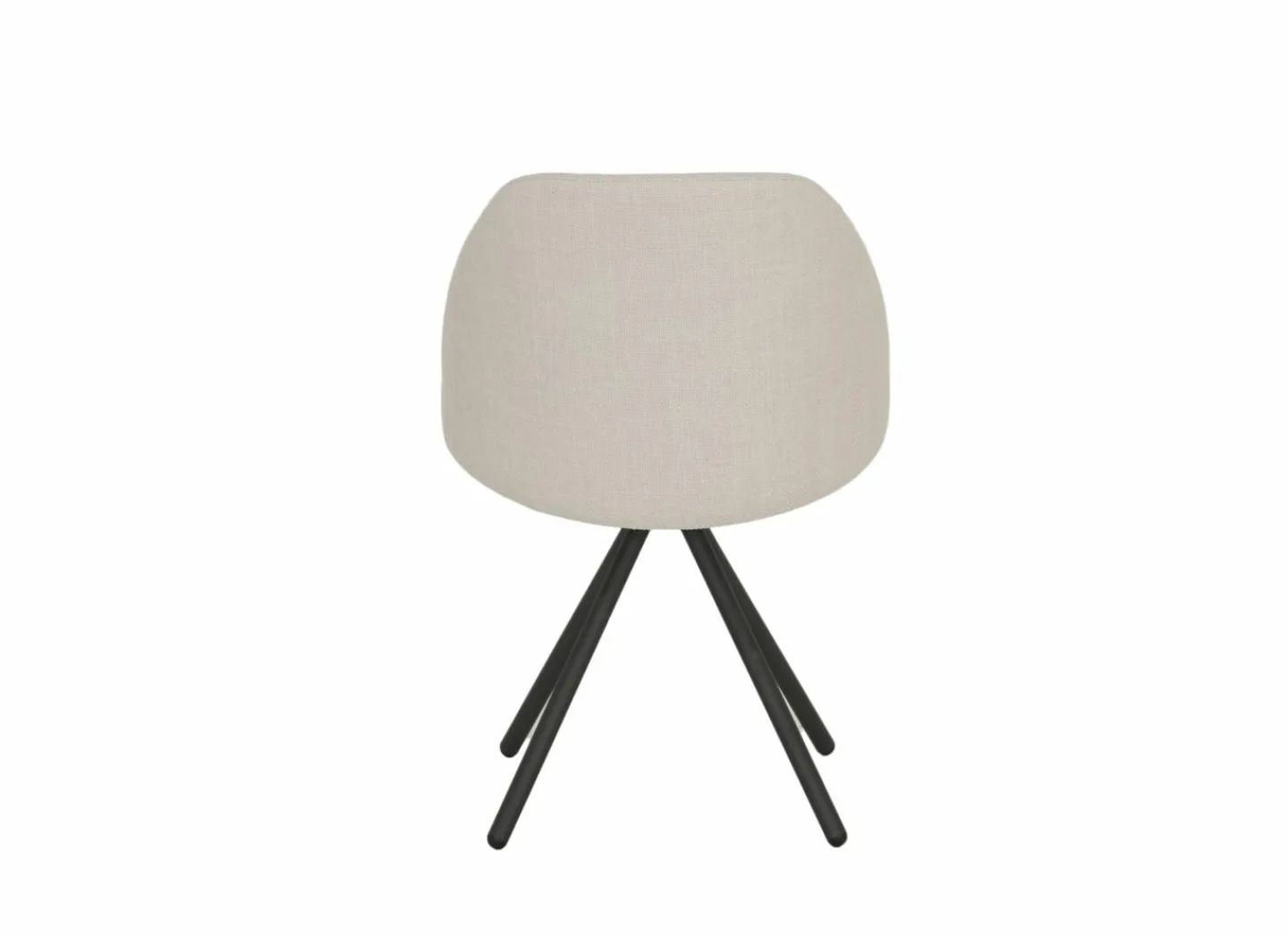 Perfecta Stoel Fixie 54,5x59x83,5cm - stof - wit- Eetkamerstoelen