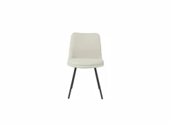 Stoel Found 50x60x82cm - bouclé - wit- Keukenstoelen|Eetkamerstoelen