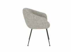 Stoel Foy 60x62x79cm - stof - grijs- Eetkamerstoelen|Fauteuils