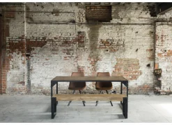 Keukenstoelen|Eetkamerstoelen|Stoel Frantz 47x57x83cm - lederlook - cognac