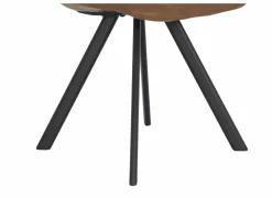 Keukenstoelen|Eetkamerstoelen|Stoel Frantz 47x57x83cm - lederlook - cognac