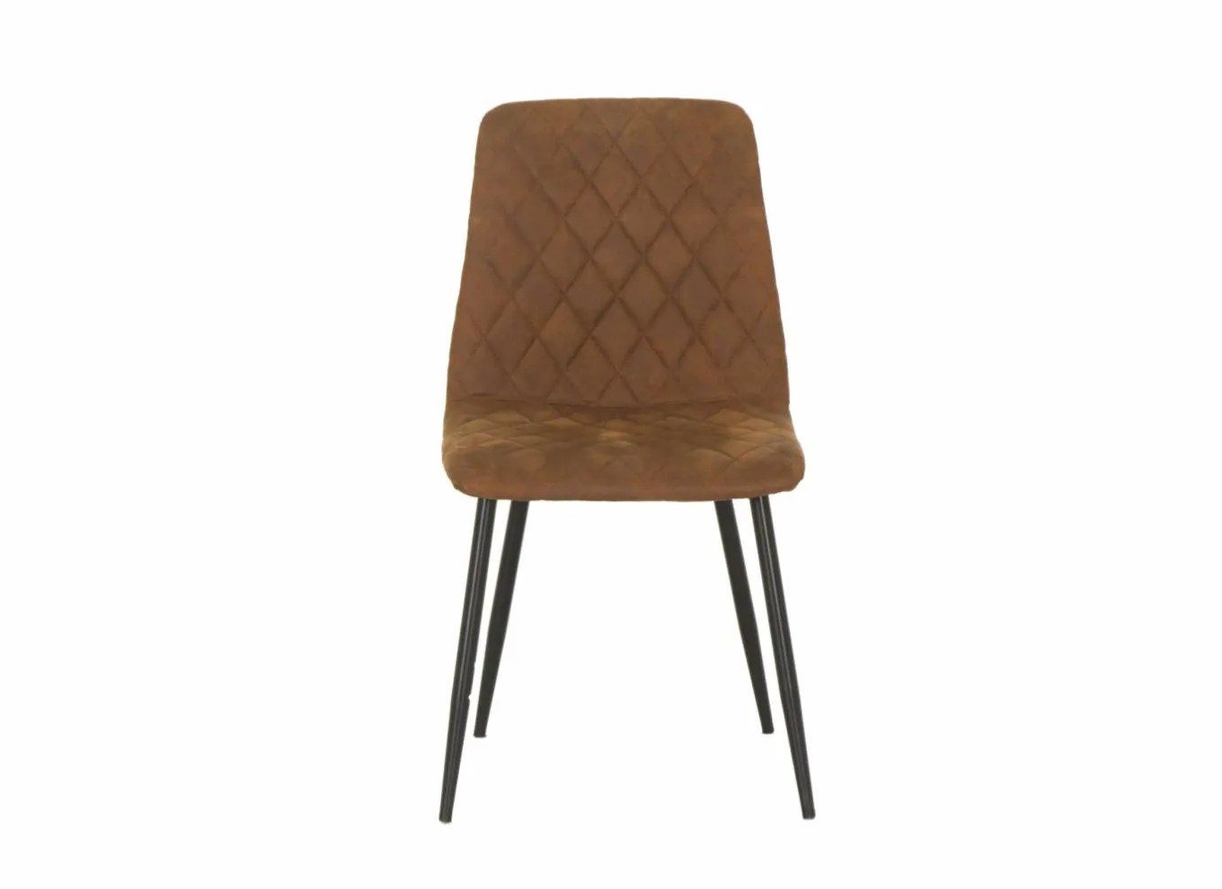 Eetkamerstoelen|Stoel Furu 45x51x85cm - microvezel - cognac