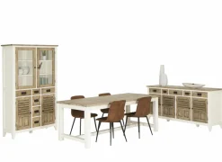 Eetkamerstoelen|Stoel Furu 45x51x85cm - microvezel - cognac