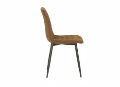 Eetkamerstoelen|Stoel Furu 45x51x85cm - microvezel - cognac