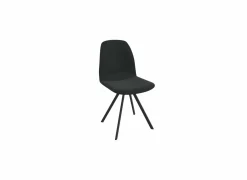 Perfecta Eetkamerstoelen|Stoel Girona 45,5x55x88cm - kunststof - zwart