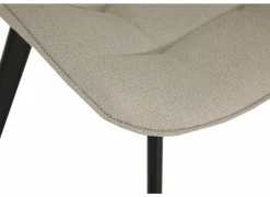 Stoel Gunner 52x60,5x85cm - polyestervezel - beige- Eetkamerstoelen