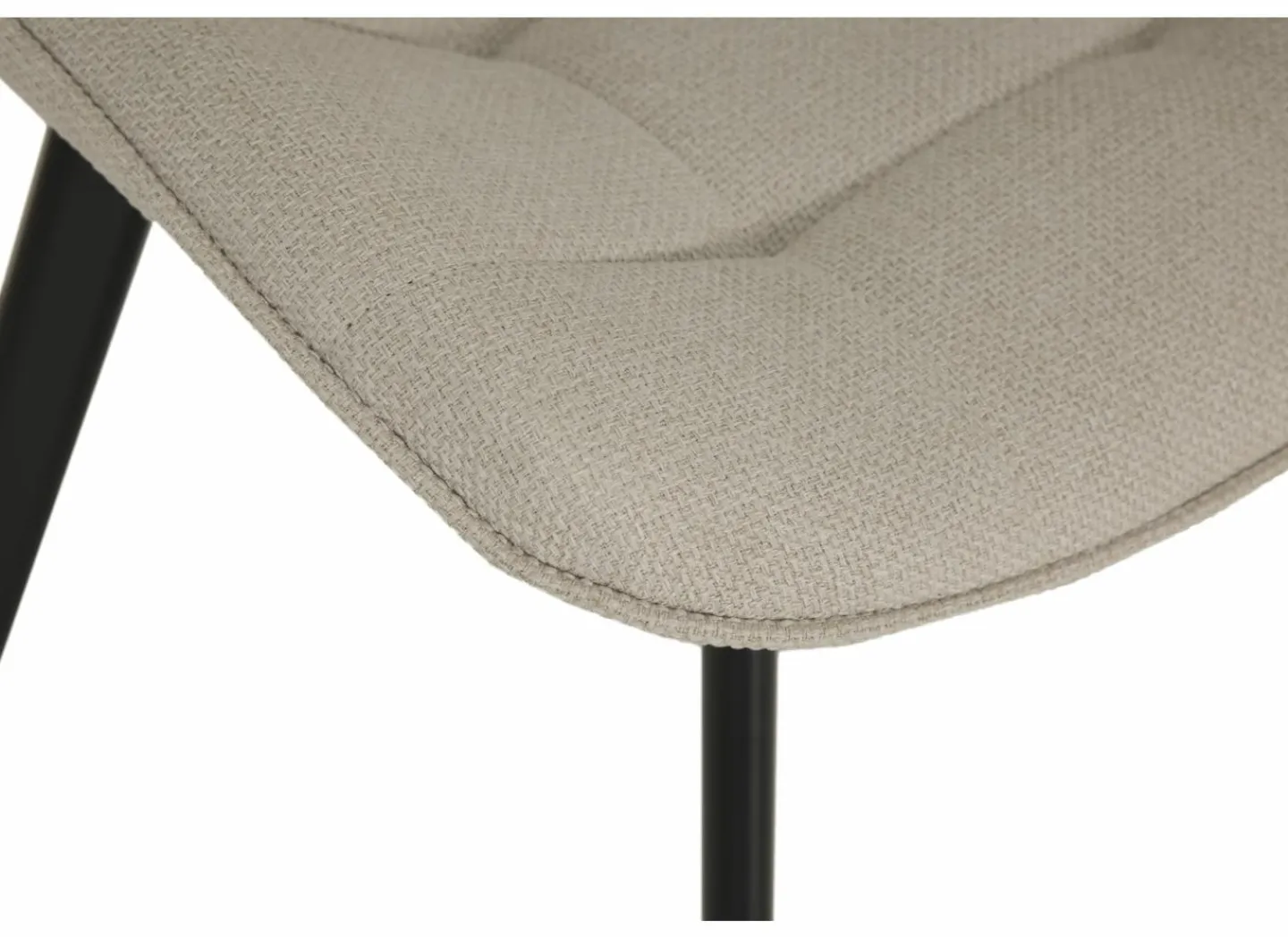 Stoel Gunner 52x60,5x85cm - polyestervezel - beige- Eetkamerstoelen