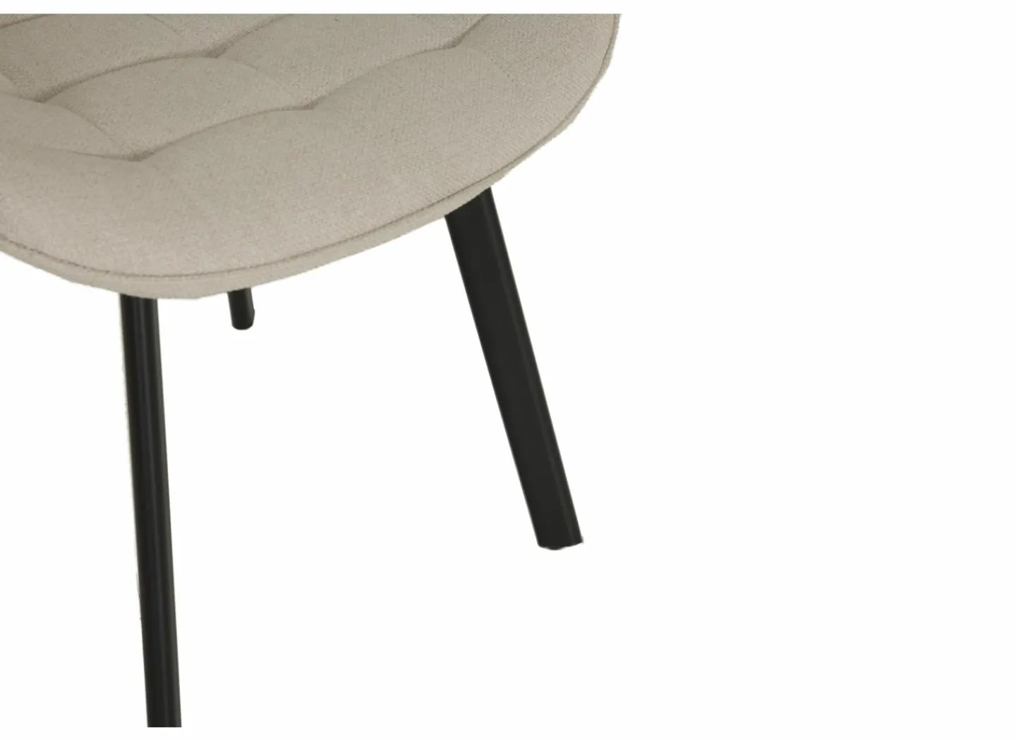 Stoel Gunner 52x60,5x85cm - polyestervezel - beige- Eetkamerstoelen