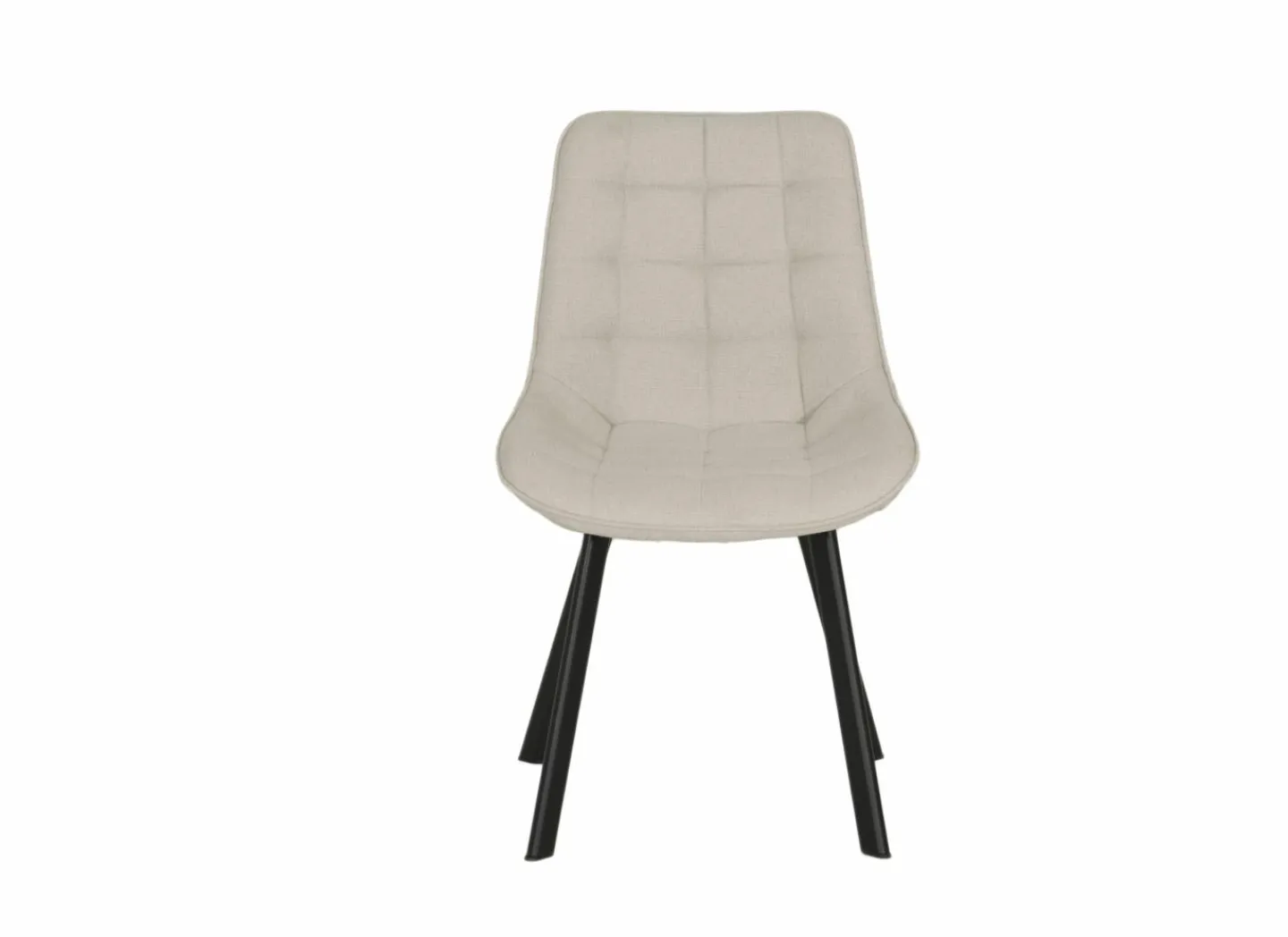 Stoel Gunner 52x60,5x85cm - polyestervezel - beige- Eetkamerstoelen