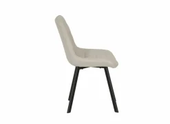 Stoel Gunner 52x60,5x85cm - polyestervezel - beige- Eetkamerstoelen