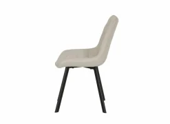 Stoel Gunner 52x60,5x85cm - polyestervezel - beige- Eetkamerstoelen
