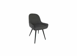 Stoel House 53x61,6x86,5cm - stof - grijs- Eetkamerstoelen