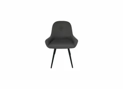 Stoel House 53x61,6x86,5cm - stof - grijs- Eetkamerstoelen