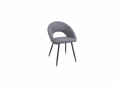 Eetkamerstoelen|Stoel Imago 57,5x54,8x82,5cm - stof - donkergrijs