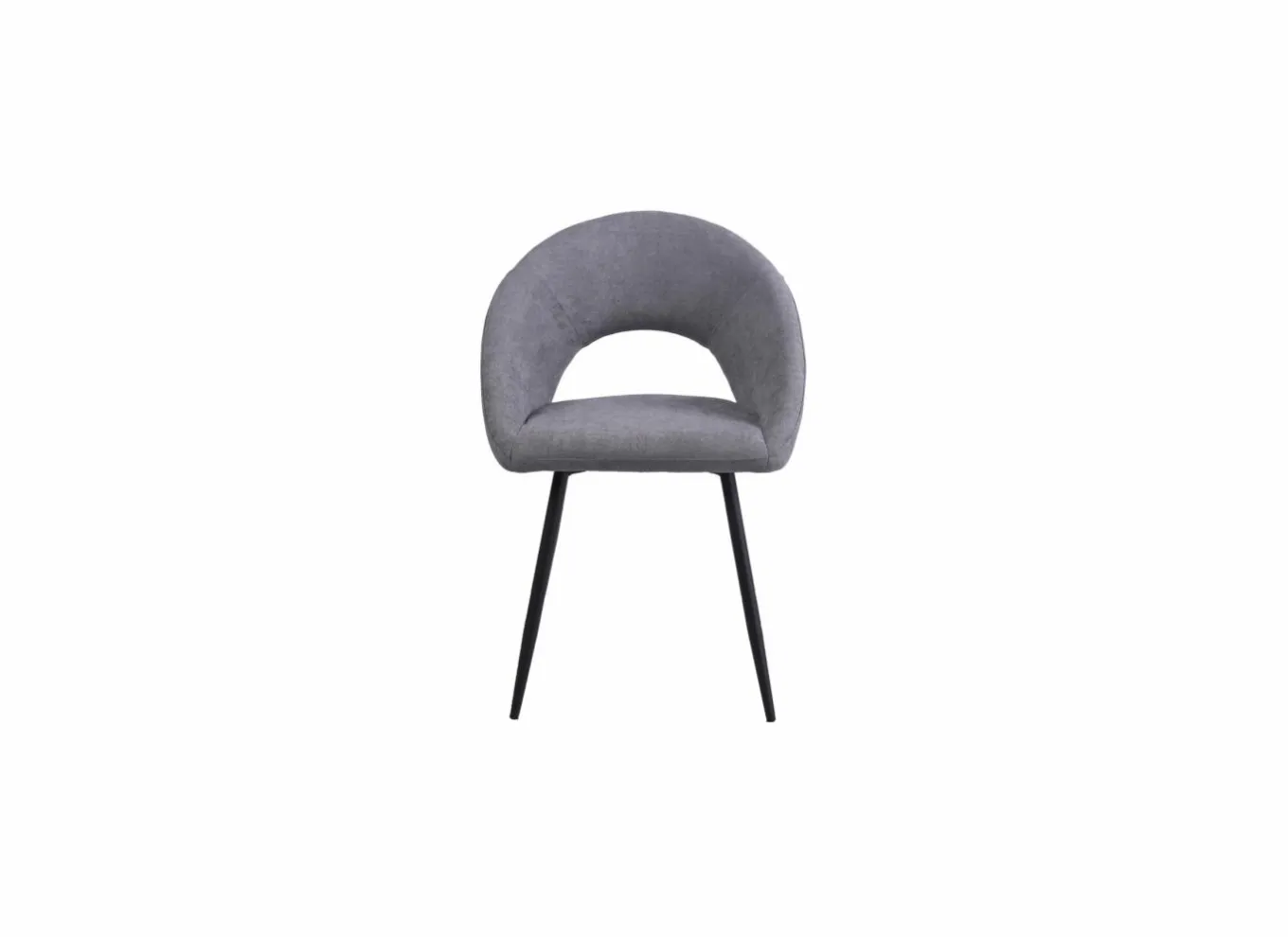 Eetkamerstoelen|Stoel Imago 57,5x54,8x82,5cm - stof - donkergrijs