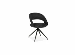 Stoel Indy  58x60x85cm - stof - antraciet- Eetkamerstoelen