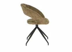 Stoel Indy  58x60x85cm - stof - curry- Eetkamerstoelen