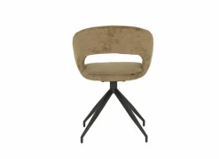 Stoel Indy  58x60x85cm - stof - curry- Eetkamerstoelen