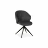 Stoel Jane Movie 57x66x87cm - stof - antraciet- Eetkamerstoelen