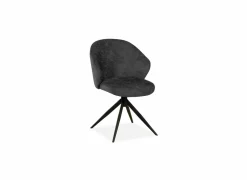 Stoel Jane Movie 57x66x87cm - stof - antraciet- Eetkamerstoelen