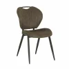 Eetkamerstoelen|Stoel Jim 49x62x87cm - stof - luxor moss