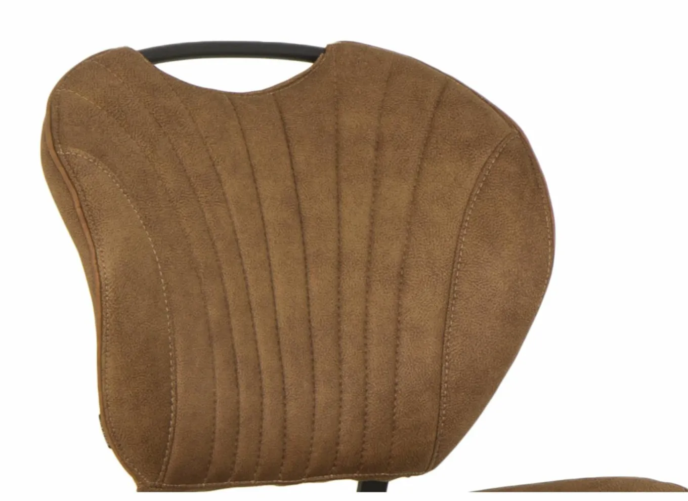 Eetkamerstoelen|Stoel Jim 49x62x87cm - stof - luxor cognac