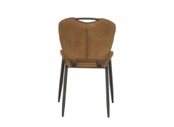 Eetkamerstoelen|Stoel Jim 49x62x87cm - stof - luxor cognac