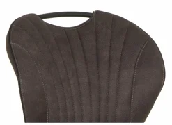 Stoel Jim 49x62x87cm - stof - luxor antraciet- Eetkamerstoelen