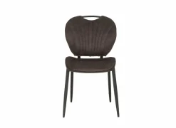 Stoel Jim 49x62x87cm - stof - luxor antraciet- Eetkamerstoelen