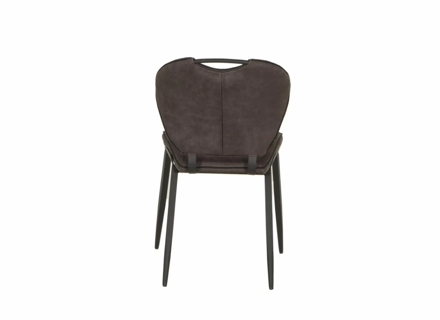 Stoel Jim 49x62x87cm - stof - luxor antraciet- Eetkamerstoelen