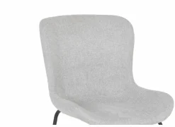 Eetkamerstoelen|Stoel Jutta 48x57,5x81cm - polyestervezel - lichtgrijs