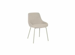 Stoel Lennon 53x57x87cm - stof - beige- Eetkamerstoelen