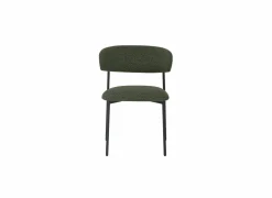 Stoel Luke 54,5x58x79cm - bouclé - groen- Eetkamerstoelen
