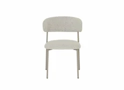 Stoel Luke 54,5x58x79cm - bouclé - taupe beige- Eetkamerstoelen