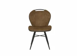 Eetkamerstoelen|Stoel Mace 50,5x61x87cm - stof - zorro cognac