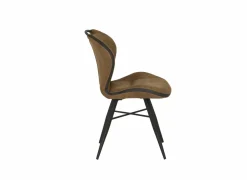 Eetkamerstoelen|Stoel Mace 50,5x61x87cm - stof - zorro cognac
