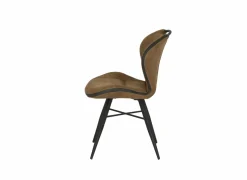 Eetkamerstoelen|Stoel Mace 50,5x61x87cm - stof - zorro cognac