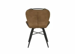 Eetkamerstoelen|Stoel Mace 50,5x61x87cm - stof - zorro cognac
