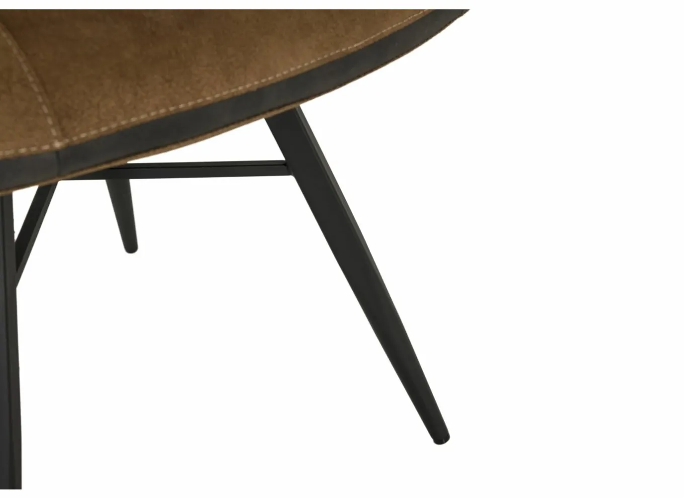 Eetkamerstoelen|Stoel Mace 50,5x61x87cm - stof - zorro cognac