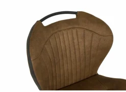 Eetkamerstoelen|Stoel Mace 50,5x61x87cm - stof - zorro cognac